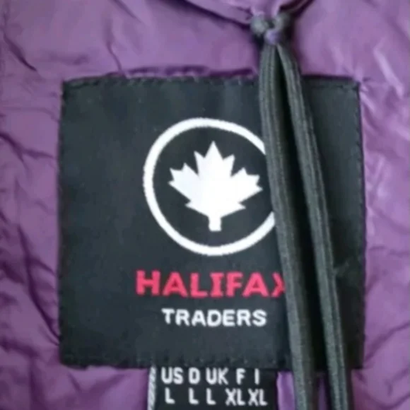 Halifax Traders PURPLE Ultralight Packable/washable Down Jacket Coat Women's L - Picture 3 of 8